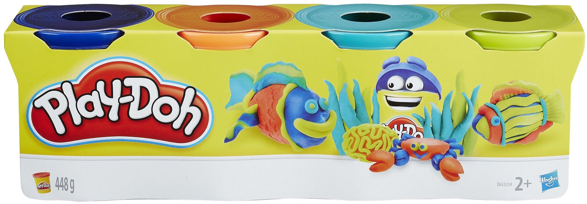 Plastilino rinkinys Play-Doh, 4 vnt., 22037 kaina ir informacija | Lavinamieji žaislai | pigu.lt