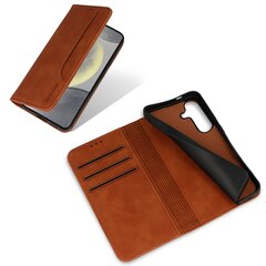 Wonder Prime Case for Samsung Galaxy S24 brown цена и информация | Чехлы для телефонов | pigu.lt