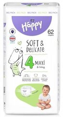 Sauskelnės Bella Baby Happy Maxi 4 (8-14kg), 62 vnt. kaina ir informacija | Sauskelnės | pigu.lt