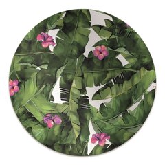 Apvalus kilimėlis po kėdę Decormat, Hibiskas, 100 cm, įvairių spalvų kaina ir informacija | Biuro kėdės | pigu.lt