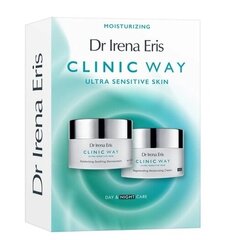 Rinkinys Dr Irena Eris Clinic Way: drėkinamasis dieninis veido kremas SPF20, 50ml + naktinis veido kremas, 50ml kaina ir informacija | Veido kremai | pigu.lt