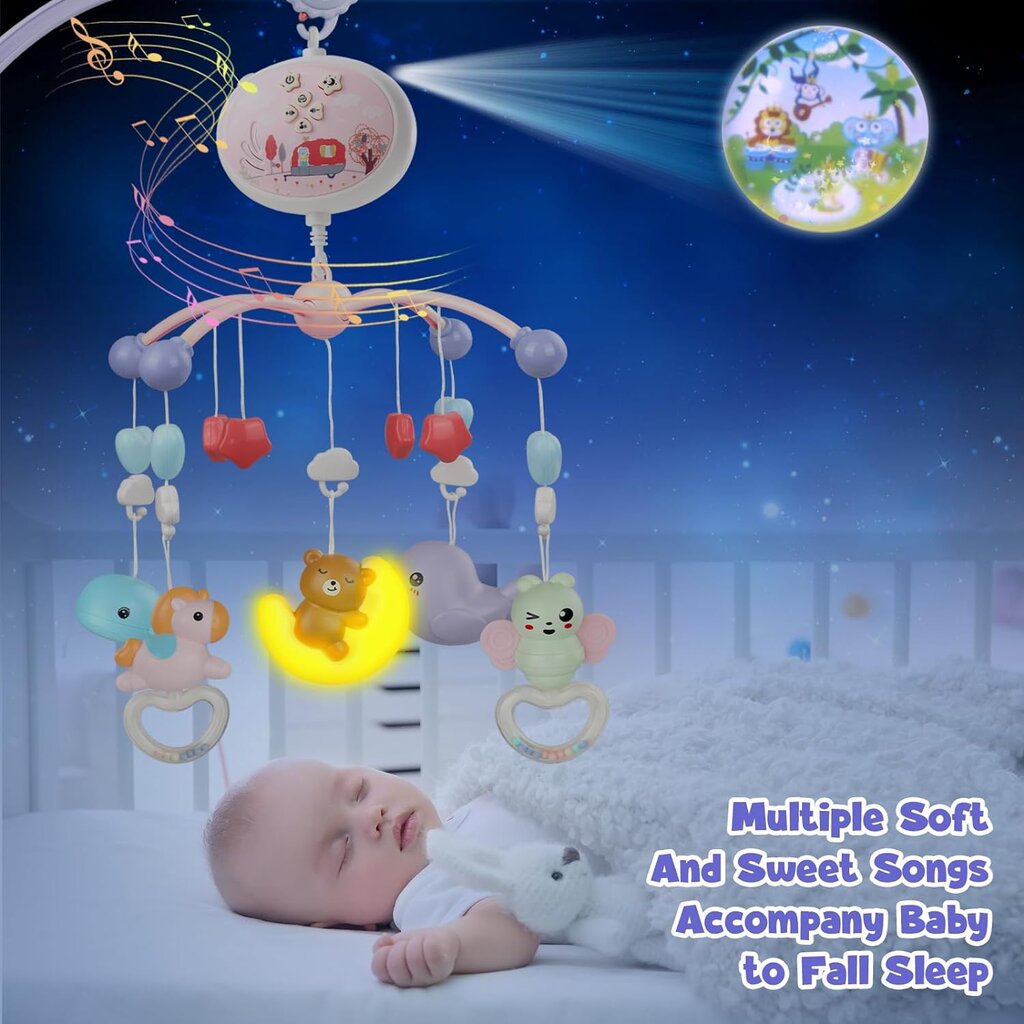 Vaikų karuselė Vavakids AFF7 kaina ir informacija | Žaislai kūdikiams | pigu.lt
