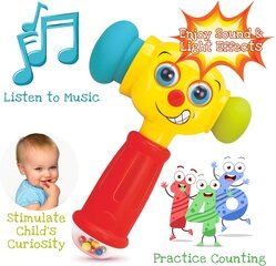 Игрушечный музыкальный молоток Huile Toys AFF37 цена и информация | Игрушки для малышей | pigu.lt