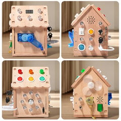 Обучающий детский деревянный домик Harmony Hill's AFF83 цена и информация | Развивающие игрушки | pigu.lt