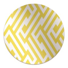 Apvalus kilimėlis po kėdę Decormat, Geltona juosta, 100 cm, įvairių spalvų kaina ir informacija | Biuro kėdės | pigu.lt
