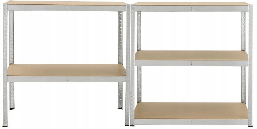 Sandėliavimo lentyna Funfit Home&Office Hamster, 180x90x30 cm, 875/175 kg kaina ir informacija | Sandėliavimo lentynos | pigu.lt