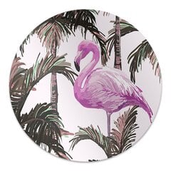 Apvalus kilimėlis po kėdę Decormat, Flamingo delnuose, 100 cm, įvairių spalvų kaina ir informacija | Biuro kėdės | pigu.lt