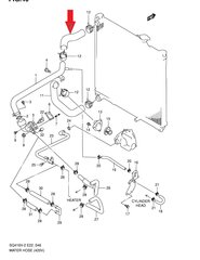 Viršutinė vandens aušintuvo linija Suzuki Motor Corporation 17841-77EA0, 1 vnt. kaina ir informacija | Auto reikmenys | pigu.lt