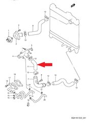 Vandens linija Suzuki Motor Corporation 17852-66D00, 1 vnt. kaina ir informacija | Auto reikmenys | pigu.lt