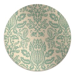 Apvalus kilimėlis po kėdę Decormat, Žalia damask, 100 cm, įvairių spalvų kaina ir informacija | Biuro kėdės | pigu.lt