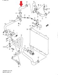 Viršutinė radiatoriaus žarnelė Mitsubishi Motors 17841-65J00, 1 vnt. kaina ir informacija | Auto reikmenys | pigu.lt