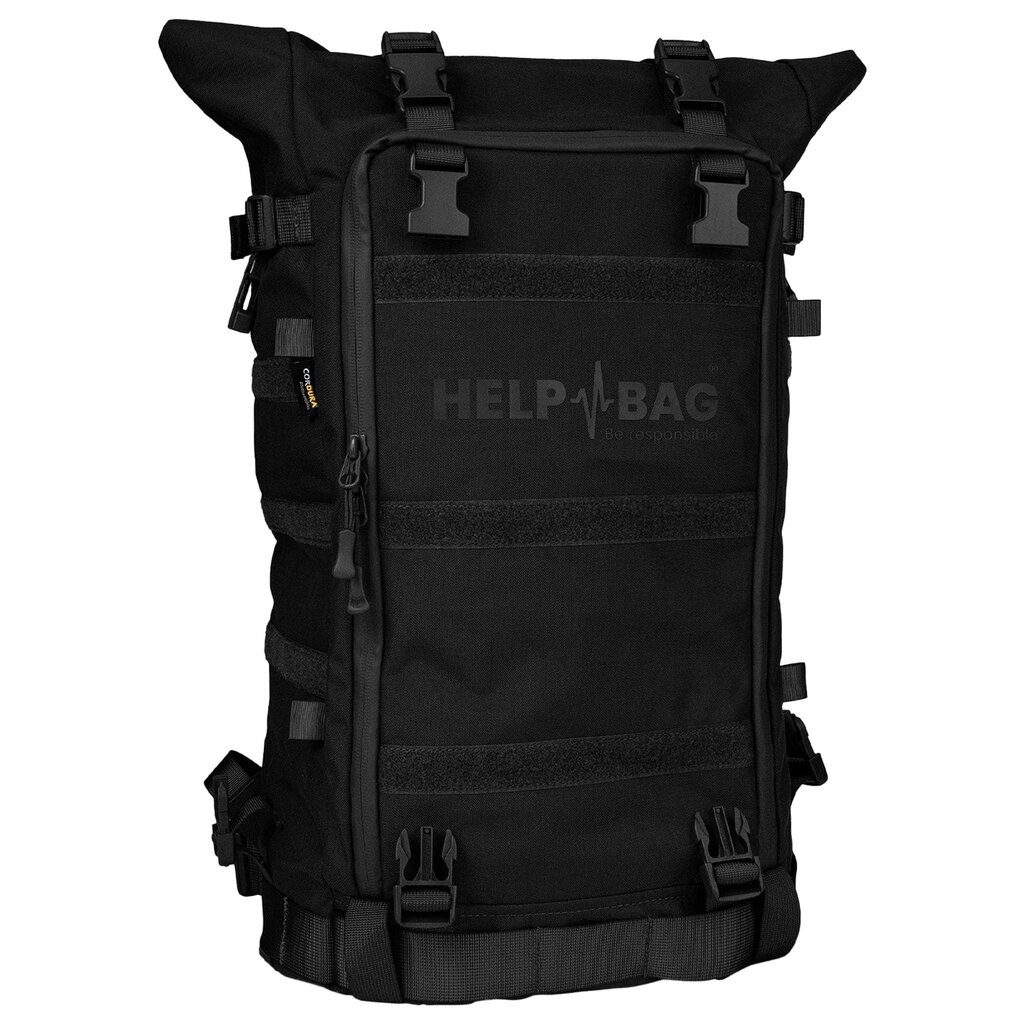 Evakuacinė kuprinė su įranga Help Bag Max, juoda kaina ir informacija | Turistinės ir kelioninės kuprinės | pigu.lt