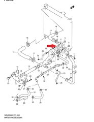 Vandens linijos tarpiklis Mitsubishi Motors 17579-67D00, 1 vnt. kaina ir informacija | Auto reikmenys | pigu.lt