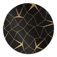 Apvalus kilimėlis po kėdę Decormat, Mozaikinis auksas ir juodas, 100 cm, įvairių spalvų цена и информация | Офисные кресла | pigu.lt