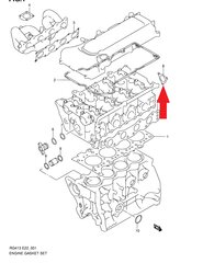 Vandens išleidimo angos tarpiklis Mitsubishi Motors 17699-69G00, 1 vnt. kaina ir informacija | Auto reikmenys | pigu.lt