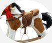 Supamas arkliukas Keršis, tamsiai rudas цена и информация | Žaislai kūdikiams | pigu.lt