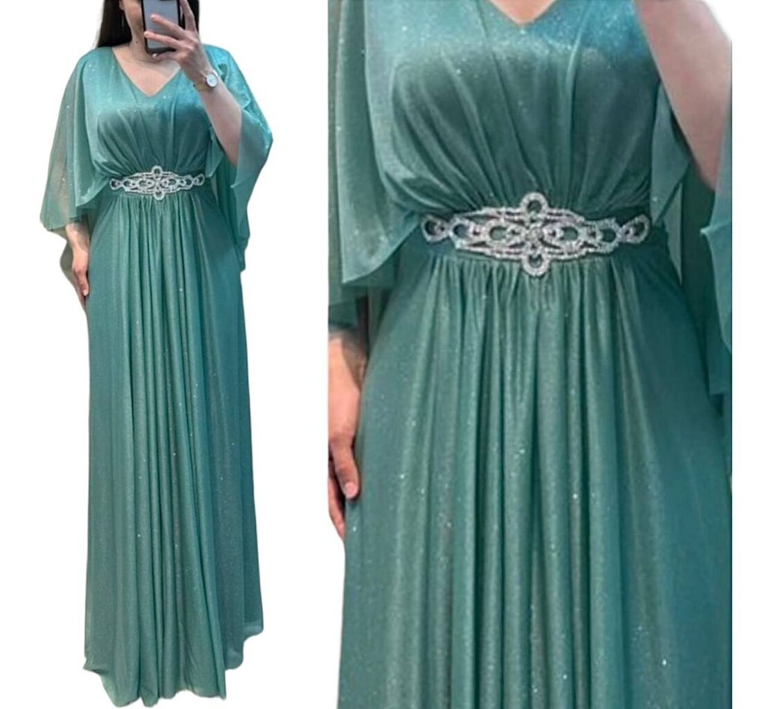 Suknelė moterims, žalia цена и информация | Suknelės | pigu.lt