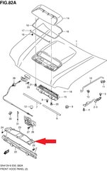 Viršutinio bamperio dangtis Suzuki 72360-57M00, 1 vnt. kaina ir informacija | Auto reikmenys | pigu.lt