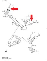 Galinės ašies korpuso įvorė Suzuki 27550-63J00, 1 vnt. kaina ir informacija | Auto reikmenys | pigu.lt