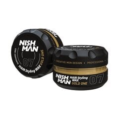 Plaukų formavimo vaškas Nishman Hair Styling Wax 07 Gold One vyrams, 100 ml цена и информация | Средства для укладки волос | pigu.lt