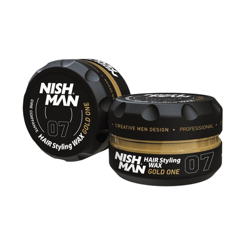 Plaukų formavimo vaškas Nishman Hair Styling Wax 07 Gold One vyrams, 100 ml цена и информация | Plaukų formavimo priemonės | pigu.lt