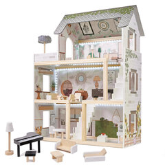 Medinis lėlių namelis Berimax MK-908, 78 cm kaina ir informacija | Žaislai mergaitėms | pigu.lt