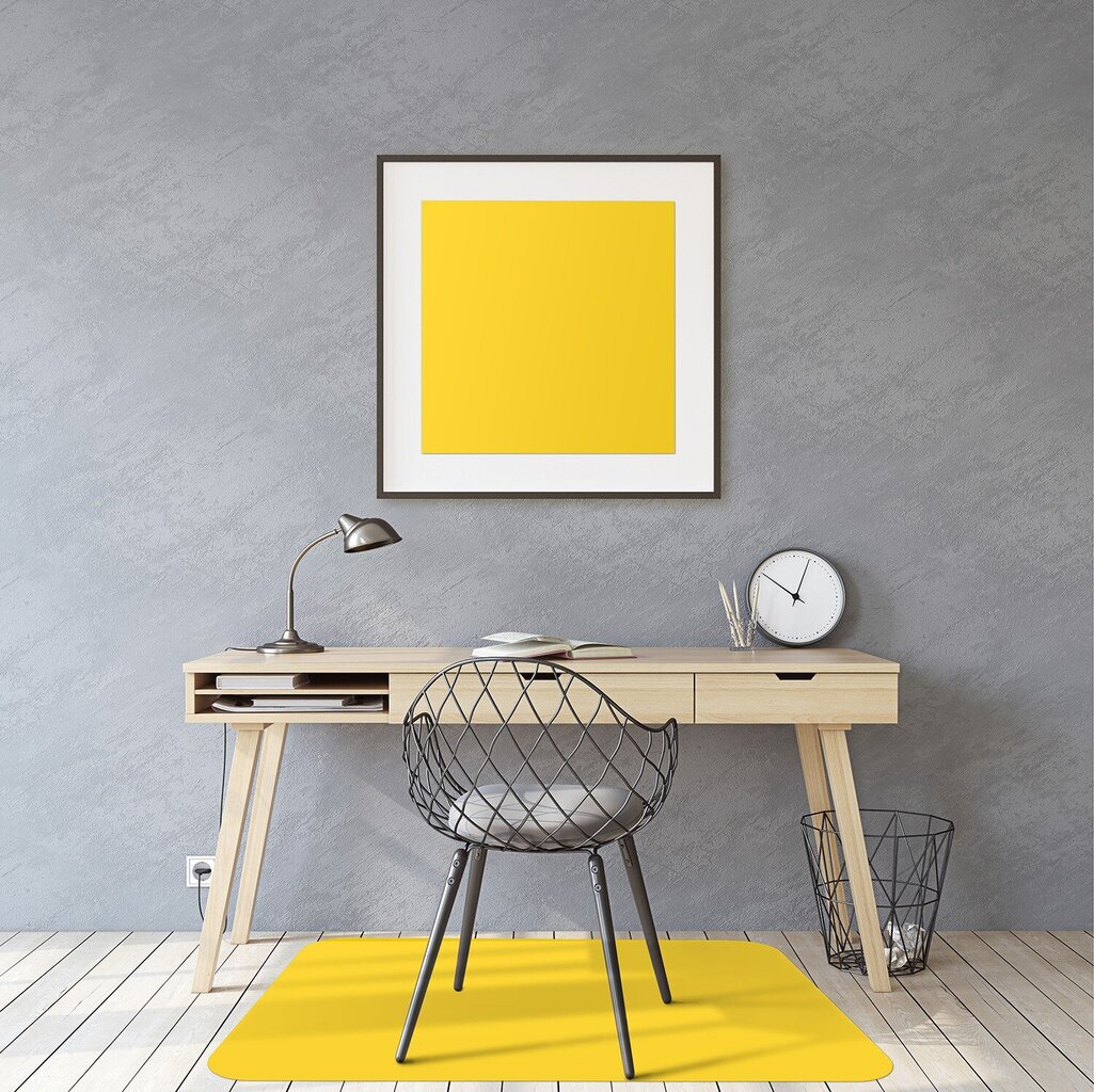 Apsauginis grindų kilimėlis Decormat Ryškiai geltona spalva, 100x70 cm, įvairių spalvų kaina ir informacija | Biuro kėdės | pigu.lt