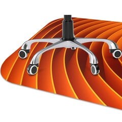 Apsauginis grindų kilimėlis Decormat Oranžinės bangos, 100x70 cm, įvairių spalvų kaina ir informacija | Biuro kėdės | pigu.lt