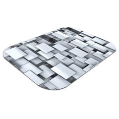 Apsauginis grindų kilimėlis Decormat Pilki blokai, 100x70 cm, įvairių spalvų kaina ir informacija | Biuro kėdės | pigu.lt
