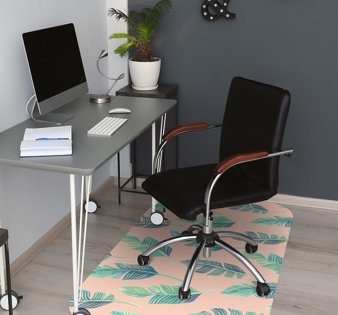 Apsauginis grindų kilimėlis Decormat Persikų lapai, 100x70 cm, įvairių spalvų kaina ir informacija | Biuro kėdės | pigu.lt