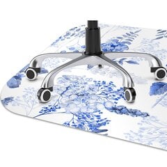 Apsauginis grindų kilimėlis Decormat Mėlynoji hortenzija, 100x70 cm, įvairių spalvų kaina ir informacija | Biuro kėdės | pigu.lt