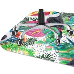 Apsauginis grindų kilimėlis Decormat Toucans, 100x70 cm, įvairių spalvų kaina ir informacija | Biuro kėdės | pigu.lt