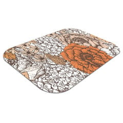 Apsauginis grindų kilimėlis Decormat Oranžinės rožės, 100x70 cm, įvairių spalvų цена и информация | Офисные кресла | pigu.lt