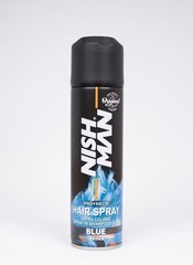 Plaukų purškiklis dažai Nishman Colour Hair Spray Blue, mėlyna, 150 ml kaina ir informacija | Plaukų dažai | pigu.lt