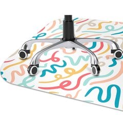 Apsauginis grindų kilimėlis Decormat Kaligrafija, 100x70 cm, įvairių spalvų kaina ir informacija | Biuro kėdės | pigu.lt