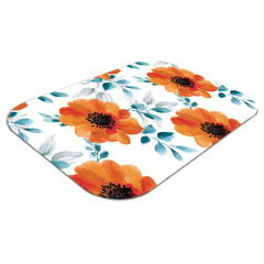 Apsauginis grindų kilimėlis Decormat Oranžinė gėlė, 100x70 cm, įvairių spalvų цена и информация | Офисные кресла | pigu.lt