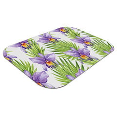 Apsauginis grindų kilimėlis Decormat Purpurinės gėlės, 100x70 cm, įvairių spalvų цена и информация | Офисные кресла | pigu.lt