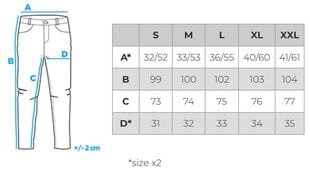Мужские спортивные брюки карго Ombre OM-PAJO-0135 цена и информация | Мужские брюки | pigu.lt