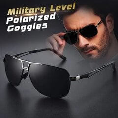 Поляризованные солнечные очки в стиле авиаторов для мужчин цена и информация | Солнцезащитные очки для мужчин | pigu.lt