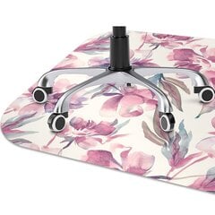 Apsauginis grindų kilimėlis Decormat Rožinės gėlės, 100x70 cm, įvairių spalvų kaina ir informacija | Biuro kėdės | pigu.lt