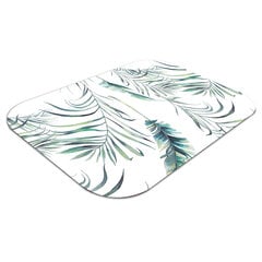 Apsauginis grindų kilimėlis Decormat Lapai kaip plunksnos, 100x70 cm, įvairių spalvų цена и информация | Офисные кресла | pigu.lt