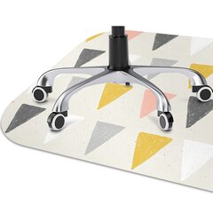 Apsauginis grindų kilimėlis Decormat Trikampis modelis, 100x70 cm, įvairių spalvų цена и информация | Офисные кресла | pigu.lt