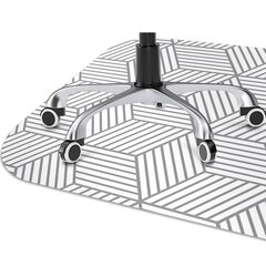 Apsauginis grindų kilimėlis Decormat Pilkas 3D kubas, 100x70 cm, įvairių spalvų цена и информация | Офисные кресла | pigu.lt