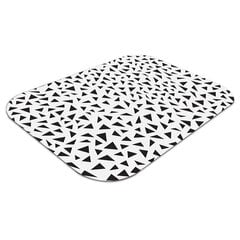 Apsauginis grindų kilimėlis Decormat Juodieji trikampiai, 100x70 cm, įvairių spalvų цена и информация | Офисные кресла | pigu.lt