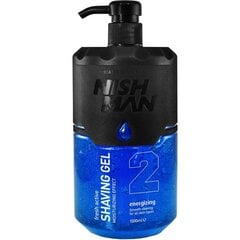 Skutimosi gelis Nishman Shaving Gel N.2 Blue vyrams, 1000 ml цена и информация | Косметика и средства для бритья | pigu.lt