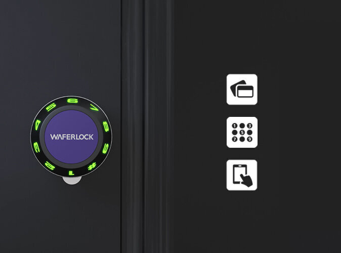 Elektroninė išmani durų spyna Waferlock C760 Bluetooth E40+50 kaina ir informacija | Spynos | pigu.lt