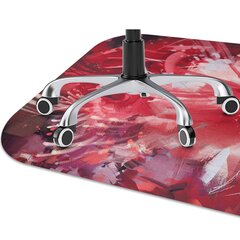 Apsauginis grindų kilimėlis Decormat Raudona gėlė, 100x70 cm, įvairių spalvų цена и информация | Офисные кресла | pigu.lt