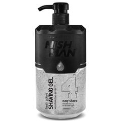 Skutimosi gelis Nishman Shaving Gel N.4 Colorless vyrams, 1000 ml цена и информация | Косметика и средства для бритья | pigu.lt