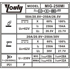 Многофункциональный инверторный сварочный полуавтомат Youli (IGBT) MIG/MAG/MMA цена и информация | Сварочные аппараты, паяльники | pigu.lt