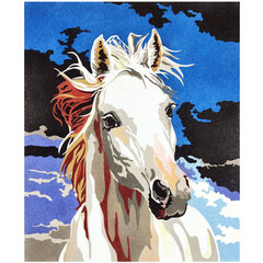 Rinkinys smėlio tapybai Baltas Žirgas, 38x46 cm (SP-306) цена и информация | Принадлежности для рисования, лепки | pigu.lt